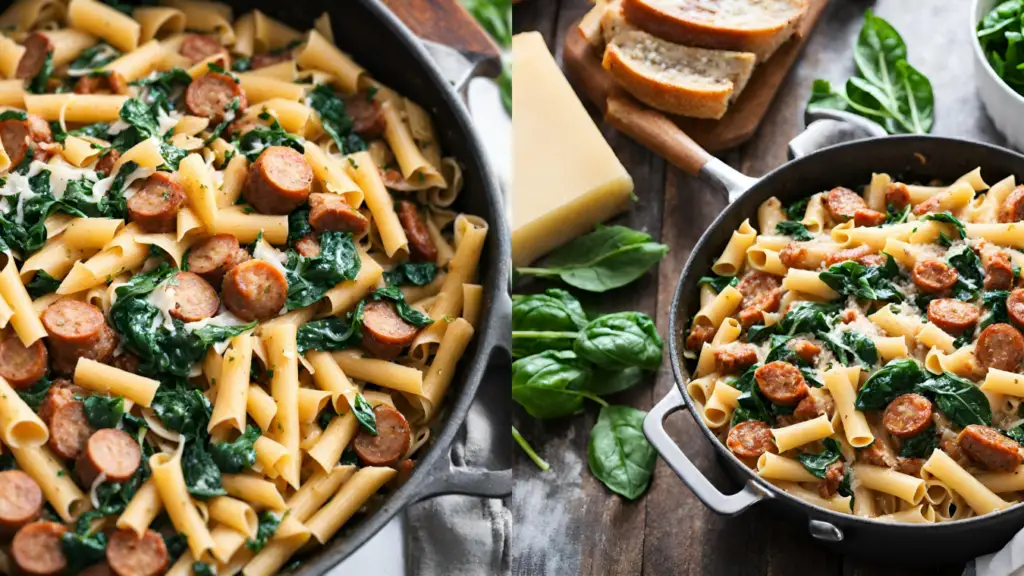 One-Pot Pasta with Sausage and Spinach