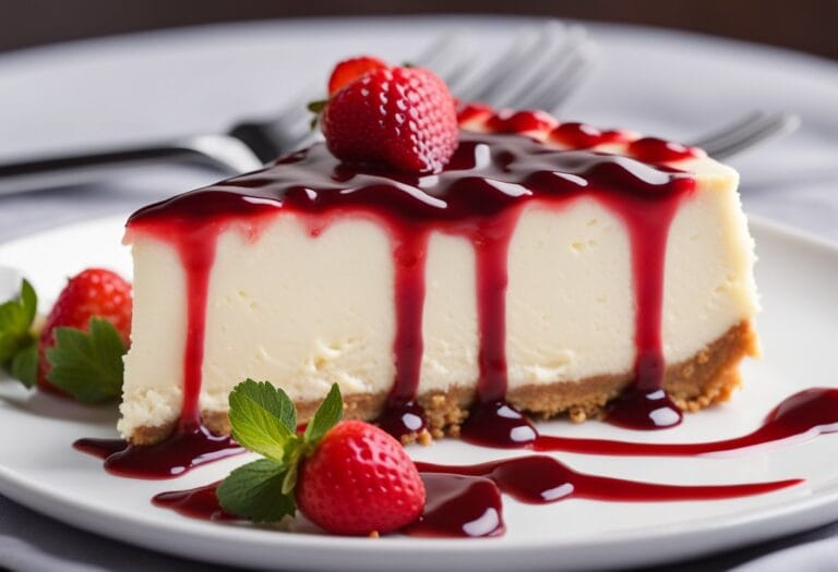 Plate of Philadelphia Cheesecake