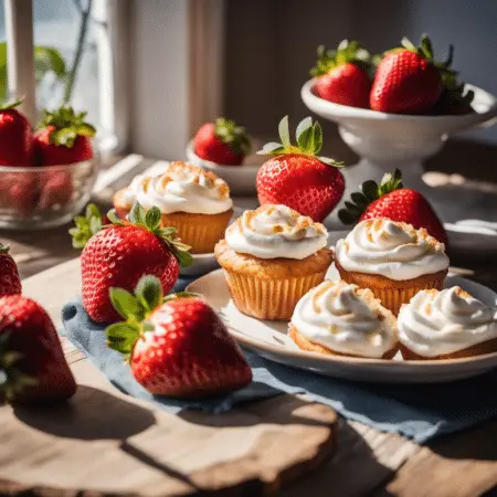 Strawberry Cream Cheese Muffins