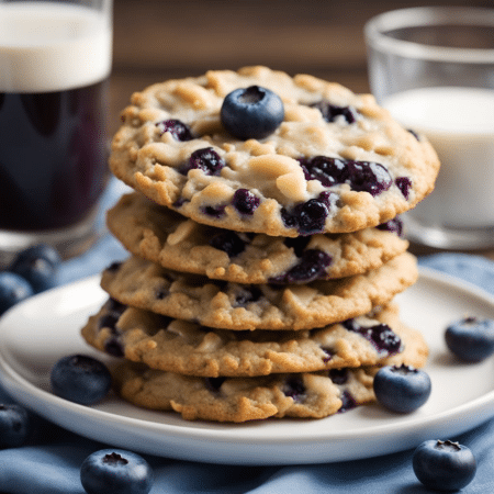 Banana Blueberry Breakfast Cookies