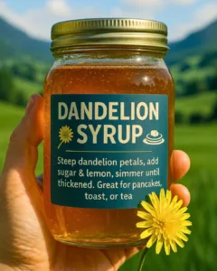 Dandelion Syrup Recipe