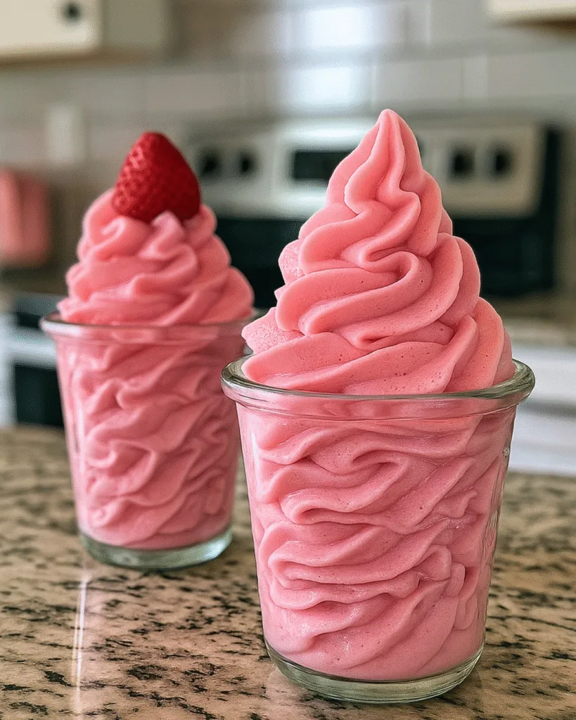 My Aunts Used to Whip This Up — I Thought It Was Gone for Good… Until I Found It Again (Even Better!) Strawberry Dole Whip